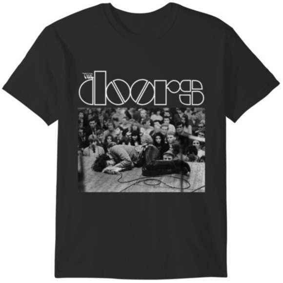 Tops - The Doors Jim Morrison Lying On Stage Tee Tshirt 1
